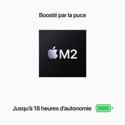 MacBook Air 13" M2 8 Go RAM 256 Go SSD Gris Sidéral paiement en plusieurs fois - clavier AZERTY - Neuf