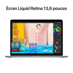 MacBook Air 13" M2 8 Go RAM 512 Go SSD Gris Sidéral paiement en plusieurs fois - clavier AZERTY - Neuf