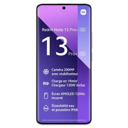 Besoin d’un nouveau Xiaomi Redmi Note 13 Pro+ 5G 512 Go Violet - Acheter un Xiaomi neuf en plusieurs fois sur wedealee