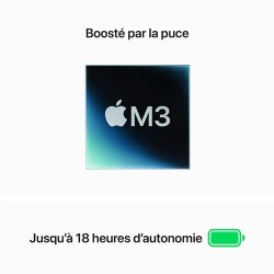 MacBook Air 15,3" M3 8 Go RAM 256 Go SSD Minuit paiement en plusieurs fois - clavier AZERTY - Neuf