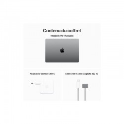 MacBook Pro 14'' M3 Pro 18 Go RAM 1 To SSD Argent paiement en plusieurs fois - clavier AZERTY - Neuf