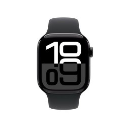 Besoin d’une nouvelle Apple Watch Series 10 GPS 42 mm - Boîtier Aluminium Noir de Jais - Bracelet Sport Noir M/L - payez la e...