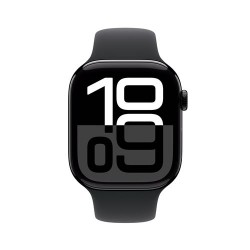 Besoin d’une nouvelle Apple Watch Series 10 GPS 46 mm - Boîtier Aluminium Noir de Jais - Bracelet Sport Noir S/M - payez la e...