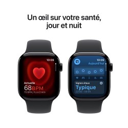 Besoin d’une nouvelle Apple Watch Series 10 GPS 46 mm - Boîtier Aluminium Noir de Jais - Bracelet Sport Noir M/L - payez la e...