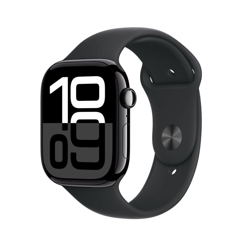 Besoin d’une nouvelle Apple Watch Series 10 GPS 46 mm - Boîtier Aluminium Noir de Jais - Bracelet Sport Noir M/L - payez la e...