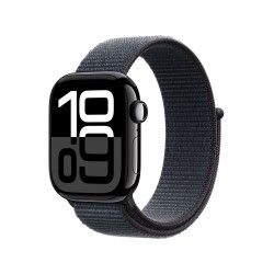 Besoin d’une nouvelle Apple Watch Series 10 GPS 42 mm - Boîtier Aluminium Noir de Jais - Boucle Sport Encre Violette - payez ...