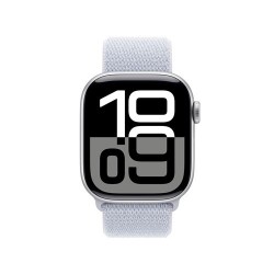 Besoin d’une nouvelle Apple Watch Series 10 GPS 42 mm - Boîtier Aluminium Argent - Boucle Sport Nuée bleue - payez la en plus...