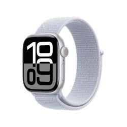 Besoin d’une nouvelle Apple Watch Series 10 GPS 42 mm - Boîtier Aluminium Argent - Boucle Sport Nuée bleue - payez la en plus...