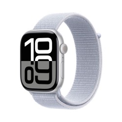 Besoin d’une nouvelle Apple Watch Series 10 GPS 46 mm - Boîtier Aluminium Argent - Boucle Sport Nuée bleue - payez la en plus...