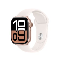 Besoin d’une nouvelle Apple Watch Series 10 GPS 42 mm - Boîtier Aluminium Rose Gold - Bracelet Sport Rose Tendre S/M - payez ...