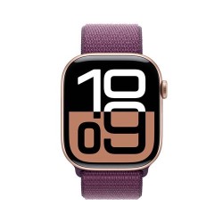 Besoin d’une nouvelle Apple Watch Series 10 GPS 46 mm - Boîtier Aluminium Rose Gold - Boucle Sport Prune - payez la en plusie...